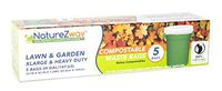 Compostable & Biodegradable Lawn & Garden Waste Bags | Leaf, Grass, Garbage | BPI Certified | Leak & Odor Control | Strong & Durable | Extra Large, 39 Gallon | 5 Bags per Box