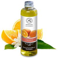 Orange Reed Diffuser Refill 6.8oz - Room Fragrance Diffuser w/Natural Essential Orange Oil - Best for Aromatherapy - Spa - Home - Kitchen - Bath - Office - Fintess - Club - Restaurant - Boutique