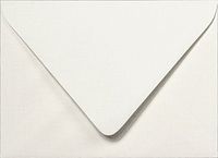 A-2 Bright White Linen Euro Flap RSVP Envelopes (4 3/8" x 5 3/4") - 50 Envelopes from Paper and More