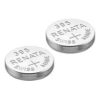 Renata Watch Battery Swiss Made Renata 395 or SR927SW Or AG7 1.5V (2 Batteries, SR927SW)