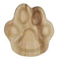 Cutie Green Palm Leaf Plates Set (Pack of 10) - 100% Eco-Friendly, Biodegradable and Compostable Disposable Plates - Heavy-Duty All Natural Dinnerware for Camping, BBQ, Outdoors(10" Paw Print)