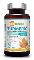 Organic Turmeric Curcumin 1000 mg 60 Vcaps with BioPerine - Powerful Anti-Inflammatory | Joint Health | Antioxidant Support | Immune Boost