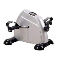 Mini Exercise Bike Portable Pedal Exerciser Gym Fitness Leg Arm Cardio Training Adjustable Resistance LCD Display