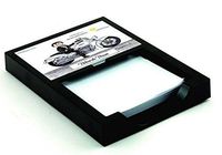 Personalized Friendly Folks Motorcycle - Female Memo Holder