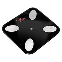 Qi Peng General Purpose Electronic Scale - Electronic Scale USB Charging Fat Scale Intelligent Human Health Household Scale Precision Measuring Instrument -\# (Color : Black)