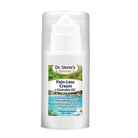 Pain-Less Cream + Cannabis Oil - 4oz, Fast Pain Reduction, Arthritis, Joint Pain, Neck & Back Pain, Bursitis, Tendonitis, Muscle Aches, Sports Injury Sprains, Sciatica, Arnica & Menthol