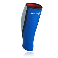 Rehband Basic Calf Support - Large - Blue - Workout Gear for Men and Women - Calf Sleeve - Improve Circulation - Relieve Pain - Protect Against Inflammation + Muscle Tears - 1 Sleeve