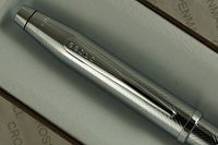 Cross Century II Diamond Cut Herringbone Art Deco and Extremely Polished Appointments Ballpoint Pen