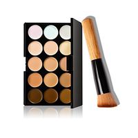 Elevin(TM)15 Colors Makeup Concealer Contour Palette + Makeup Brush