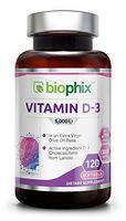 Vitamin D3 5000 IU 120 Softgels - High-Potency | Non-GMO | Soy-Free | in Extra Virgin Olive Oil | Strong Bones | Immune Health | Support for K-2
