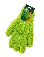 Chenille Microfiber Double Sided Cleaning Gloves for car and Home by Scrub-it - Furniture, Glass and Stainless Steel Cleaner – Washes Dirt Without Harmful Chemicals - Perfect for Dusting - 2 Pack