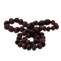 Amberalia Knotted Baltic Amber Necklace, GIA Certificated - for Natural Remedies - Boost Immune System for All Ages - Raw Cherry 19.7”