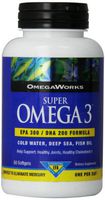 Omegaworks Super Omega 3 Softgels, 50-Count Bottles (Pack of 2)