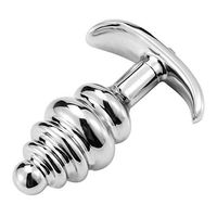 Oolong Silver Screw Stainless Steel Hand-held Wearable Small Size Ȁmâl Plúg for Men for Women