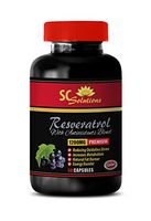 Antioxidant Vitamins - Pure RESVERATROL Supplement 1200 mg - Resveratrol Extract - 1 Bottle 60 Capsules