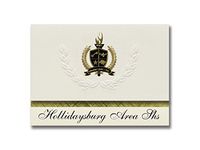 Signature Announcements Hollidaysburg Area Shs (Hollidaysburg, PA) Graduation Announcements, Presidential style, Basic package of 25 with Gold & Black Metallic Foil seal