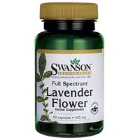 Swanson Full Spectrum Lavender Flower 400 Milligrams 60 Capsules