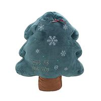 Freeby Creative Christmas Decoration Super Soft Plush Throw Pillow Christmas Tree Stuffing Toy Gift for Friends Kids (B)