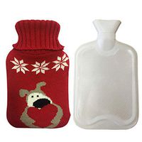 Heating Bag, Hot Water Bag 0.5l Rubber Hot Water Bottle Warm Bag with Knit Cover Mini Portable Lightweight for Kids, Women Hand, Foot, Body Warming, Sore Muscles & Pain Relief | Warm Water Bottle