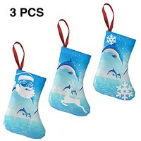 Christmas Stockings Gift Bag Abstract Dolphins Animal Great for Funny Xmas Party