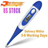 Digital Thermometer, Vabogu Thermometer Soft Head Liquid LCD Digital Thermometer,Accurate and Fast Reading Fever Temperature Measurement Tool for Kid and Adult (Dark Blue)