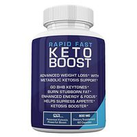 Rapid Fast Keto Boost - GoBHB - 800 MG - Dietary Supplment - 60 Capsules - 30 Day Supply