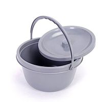 Pevor Replacement Commode Pail Bucket with Lid (Small)