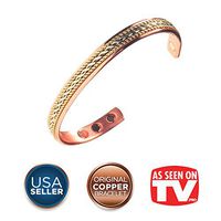 Women's Pure Copper Magnetic Healing Bracelet for Arthritis, Carpal Tunnel, and Joint Pain Relief – Adjustable Rope Inlay Style - Earth Therapy