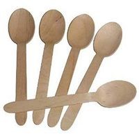 Table To Go 200-Piece Birchwood Compostable Spoons, X-Large