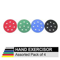 TheraBand Hand Xtrainer Set, Non-Latex Hand Exerciser for Progressive Hand Therapy, Strengthen Fingers, Hands and Forearms, Grip Trainer, Strengthener, Helps Relieve Joint Pain, 4 Resistance Levels