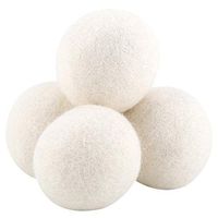 Delaman Dryer Balls - Natural Wool Dryer Balls Laundry Drying Replacement for Eliminating Static Reducing Clothing Wrinkles Saving Drying Time 6Pcs
