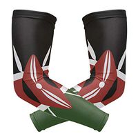 Anyangquji Kenya Flag Arm Sleeve Protectiv for Man Elbow Brace for Arthritis (1 Pair)