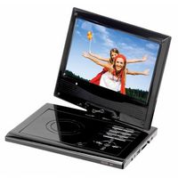 Supersonic SC-178DVD 7" Portable DVD Player with USB, SD Card Slot& Swivel Display