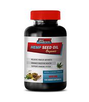 Nerve Support Formula - Hemp Seed Oil Organic 1000 MG - Natural Cleansing Formula - Hemp Seed Oil Extract - 1 Bottle (120 Liquid Capsules)