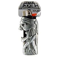 Metal Lighter Case for BIC Lighters, Lighter Protector and Bottle Opener - Pirate Skull