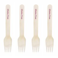Dress My Cupcake Natural Wood Candy 500-Pack Buffet Forks DIY Kit, Gluten Free, Plum Purple