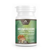 Mushroom Defense - Powerful Organic Multi Mushroom Complex Supplement, Supports Overall Immune System Health with Turkey Tail, Lion's Mane, Maitake, Reishi, and Cordyceps, Non-GMO & Vegan