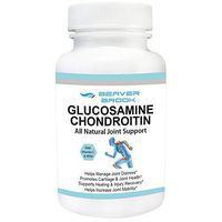 Beaver Brook Glucosamine Chondroitin Joint Support Formula with MSM and Vitamin C Joint Pain Relief, Anti-Inflammatory and Antioxidant Pills, All Natural and Non-GMO - 60 Capsules