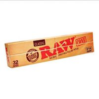 Raw Classic Cone 1-1/4 Size Unrefined Rolling Papers 32 Ct
