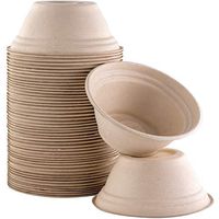 Restaurant-Grade, Biodegradable 8 Oz Bowls Bulk 25 Pk. Great for Ice Cream, Chili or Soup. Disposable, Compostable Wheatstraw Bowls are Allergen-Free, Leakproof and Microwave Safe for Hot or Cold Use