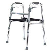 Compact Folding Walker, 8 Height Adjustable, Lightweight Portable, Compact Elderly, Handicap Medical Walking Mobility Aid for Seniors, Supports Up to 230 lbs
