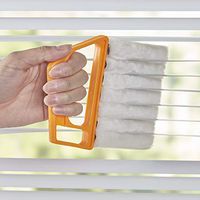 Window Blind Cleaner Tool with Microfiber Dusters for Horizontal Blinds