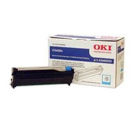 Okidata 43460203 C3400 C3530 C3600 MC360 Image Drum (Cyan) in Retail Packaging