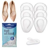 Ball of Foot Cushions [6 Pieces] Soft Gel Insole Metatarsal Pads Shoe Inserts Forefoot Cushioning for Women High Heel Rapid Foot Pain Relief