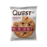 Quest Nutrition Chocolate Chip Protein Cookie, High Protein, Low Carb, Gluten Free, Soy Free, 12 Count