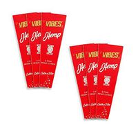 Vibes Pre Rolled Cones King Size Natural 6 Pack of 3 Rolling Papers Total 18 Packing Tool Included (Hemp)