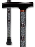 Walking Cane T Handle Derby Motor Head Biker Style Design Adjustable Aluminum Men or Womens Canes