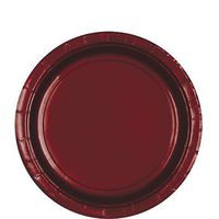 Round Paper Plates | 20ct (7 inch, Berry)