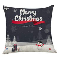 Indexshop Merry Christmas Theme Decorative Pillow Covers, Colorful Decorative Couch Throw Pillow Cases, Festive Home Decor Cushion Covers, Fits 18 x 18 Pillows (B)
