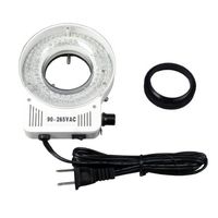AmScope LED-80S 80 LED Microscope Compact Ring Light with Built-in Dimmer by AmScope
